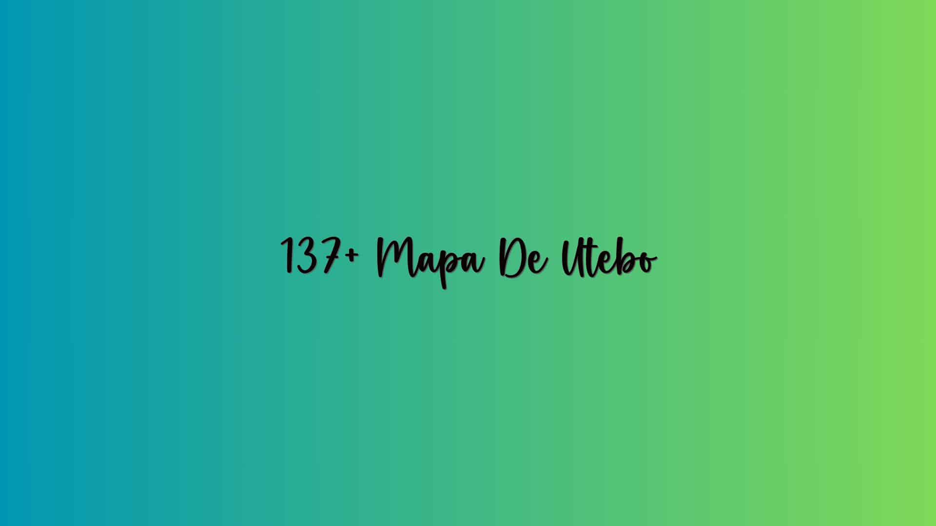137+ Mapa De Utebo