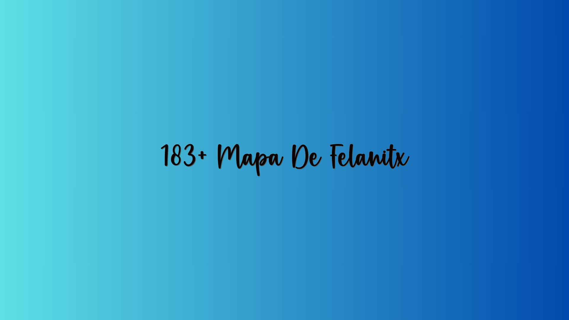 183+ Mapa De Felanitx