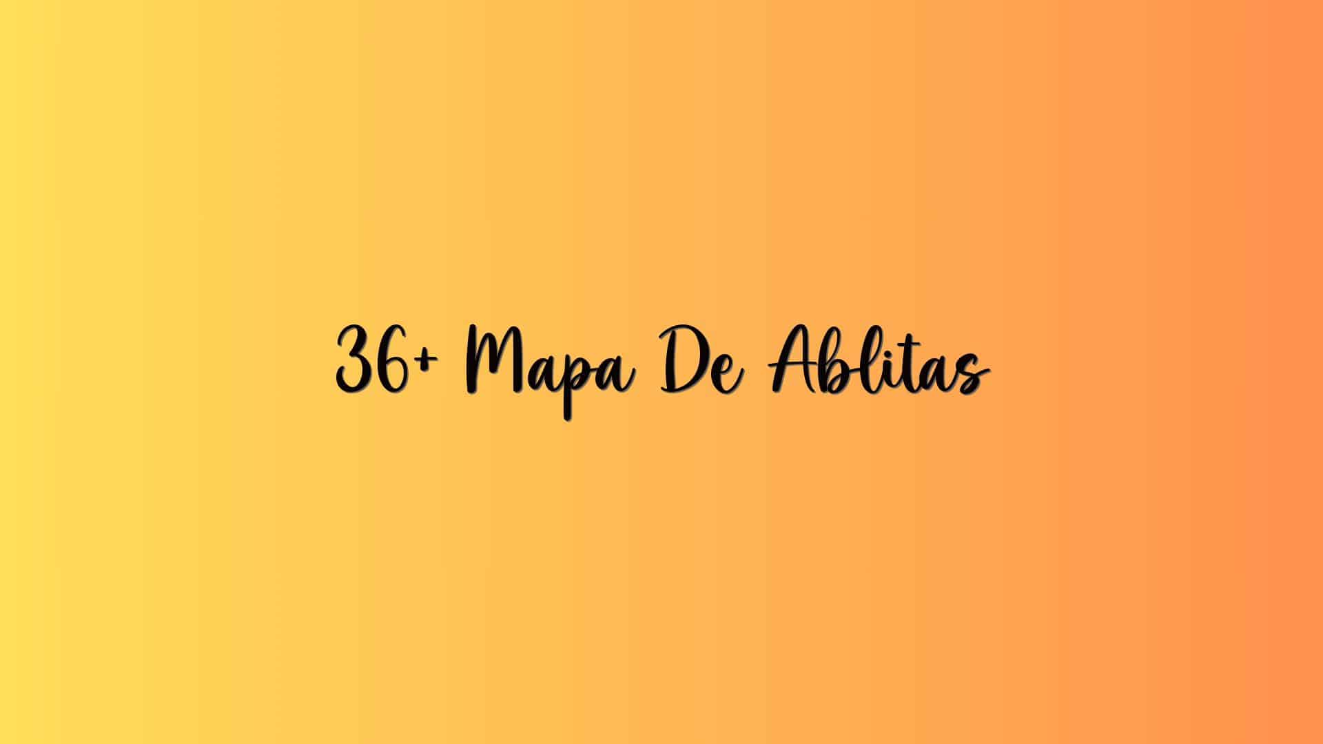 36+ Mapa De Ablitas